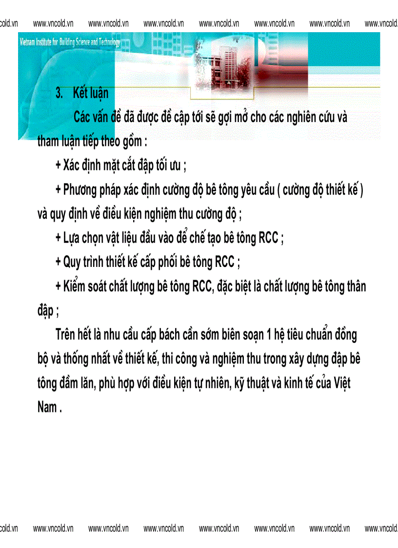 image for page Ứng dụng CN bêtông đầm lăn trong XD đập bêtông trọng lực ở VN