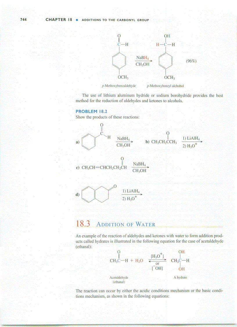 image for page Additions to the Carbonyl Group