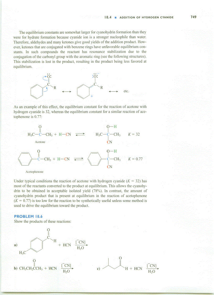 image for page Additions to the Carbonyl Group