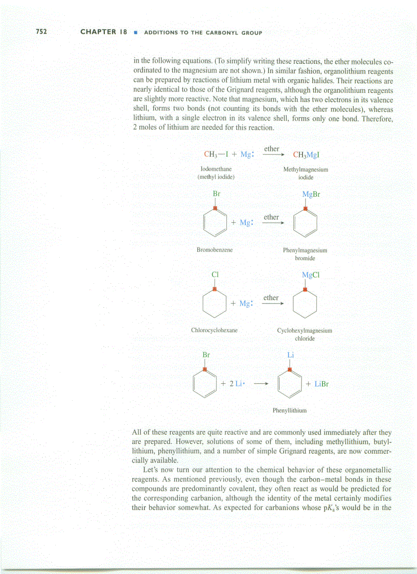 image for page Additions to the Carbonyl Group