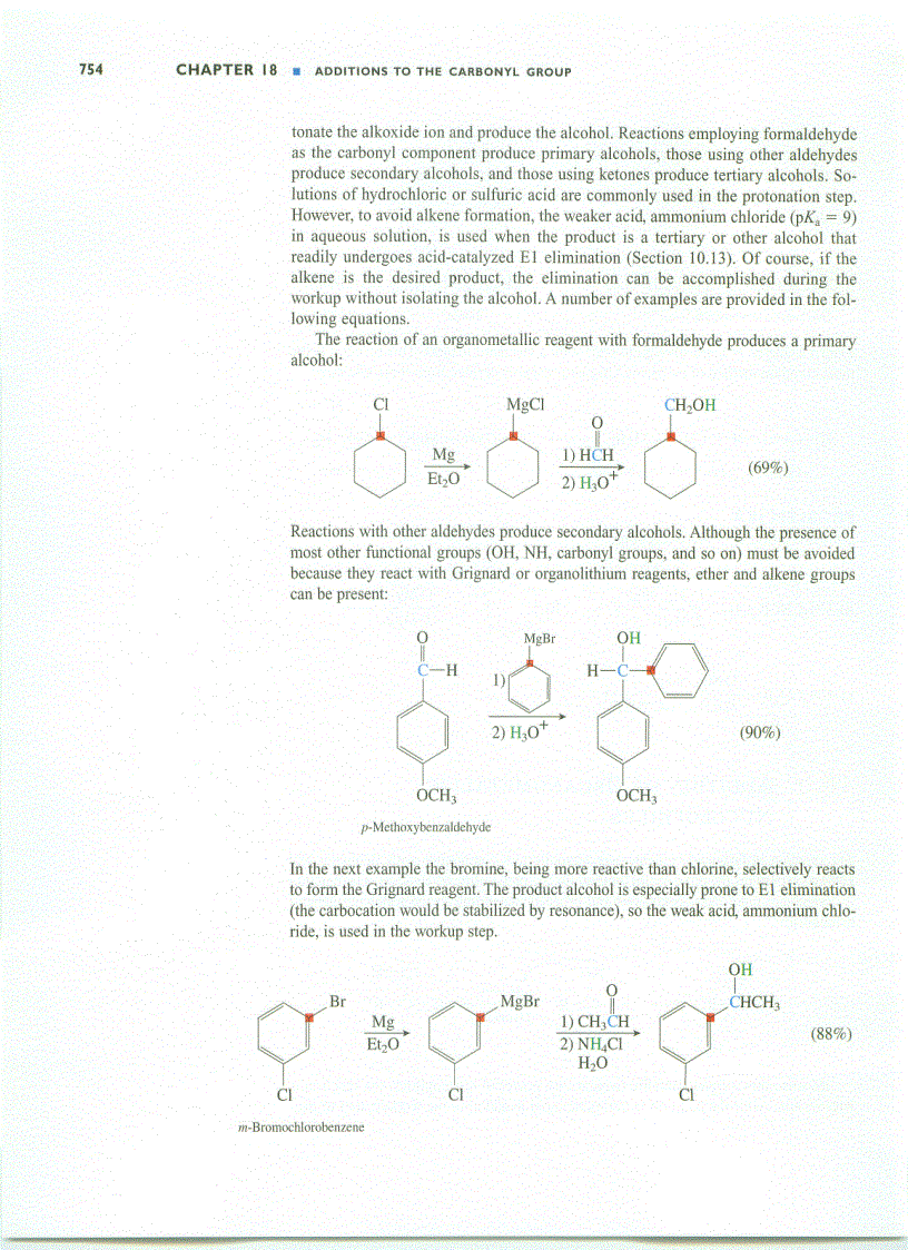 image for page Additions to the Carbonyl Group