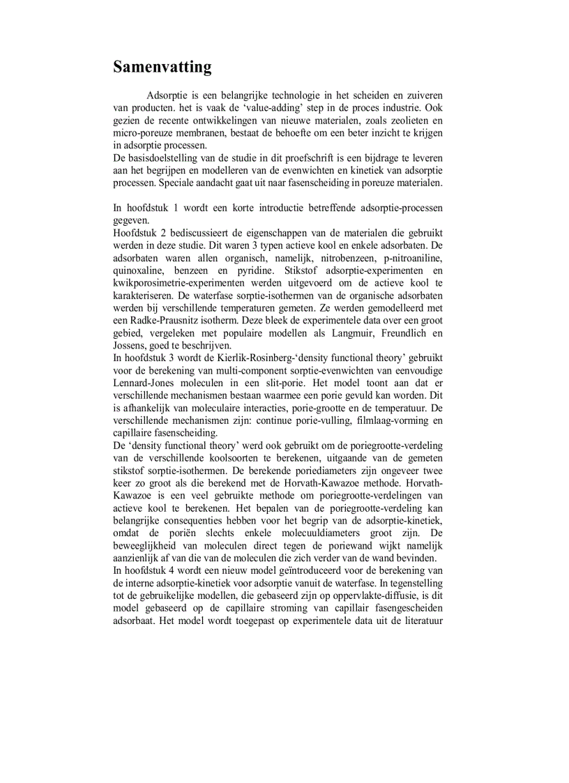 image for page Adsorption onto Heterogeneous Porous Materials Equilibria and Kinetics
