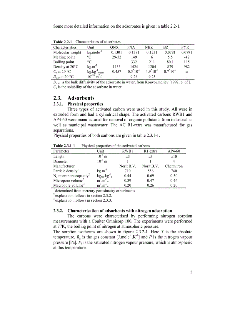 image for page Adsorption onto Heterogeneous Porous Materials Equilibria and Kinetics