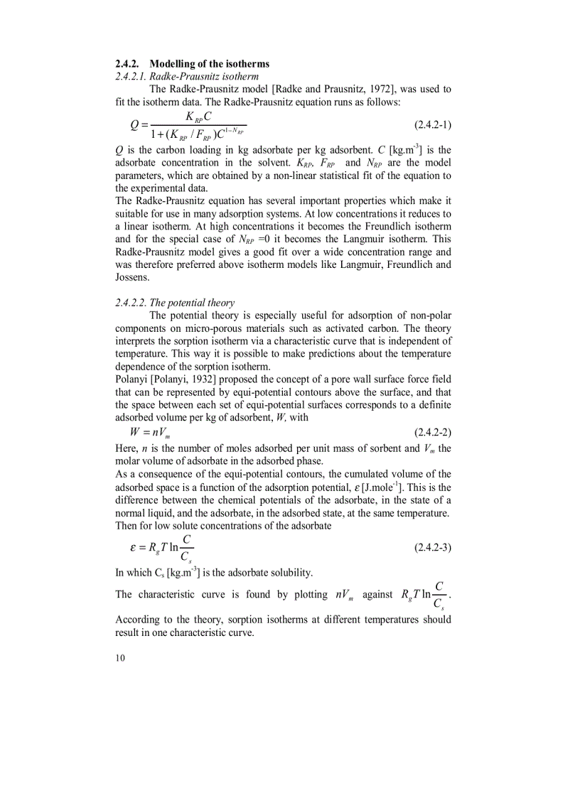 image for page Adsorption onto Heterogeneous Porous Materials Equilibria and Kinetics
