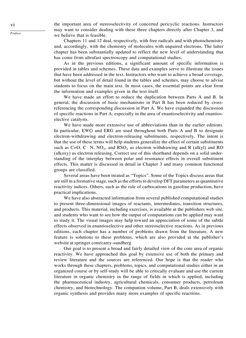 image for page Advanced Organic Chemistry Structure and Mechanisms Part A