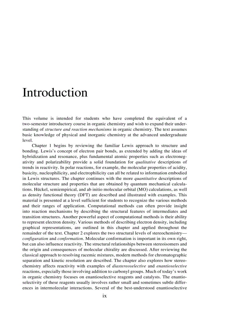 image for page Advanced Organic Chemistry Structure and Mechanisms Part A