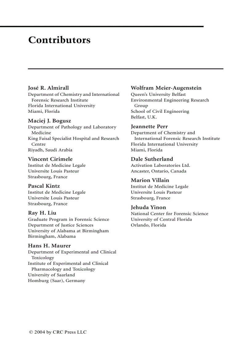 image for page Advances in Forensic Applications of Mass Spectrometry