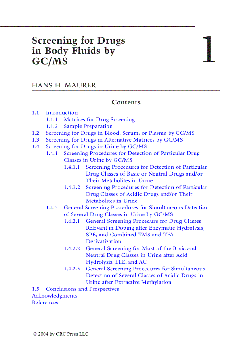 image for page Advances in Forensic Applications of Mass Spectrometry
