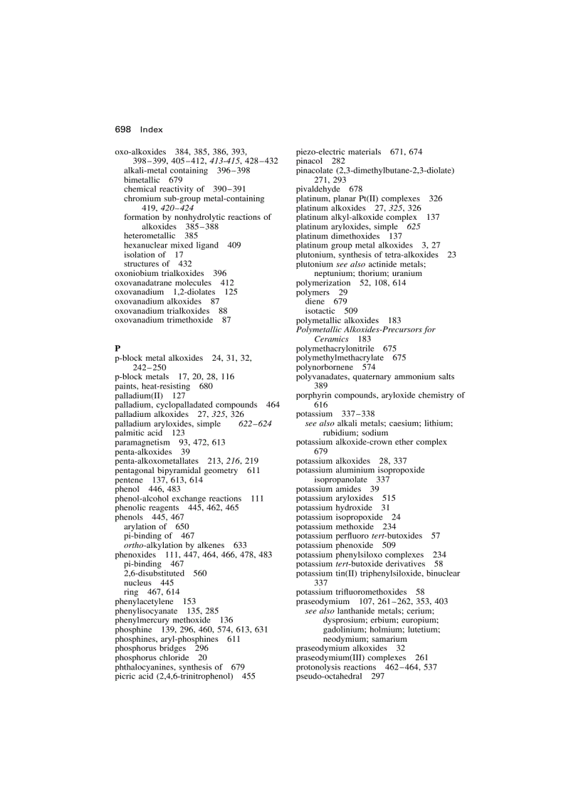 image for page Alkoxo and Aryloxo Derivatives of Metals Tài Liệu Nghiên Cứu Hoá Sinh