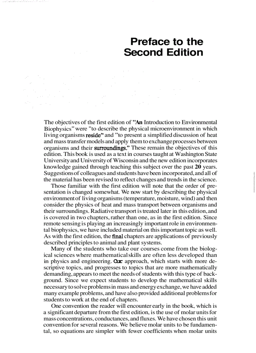 image for page An Introduction To Environmental Biophysics