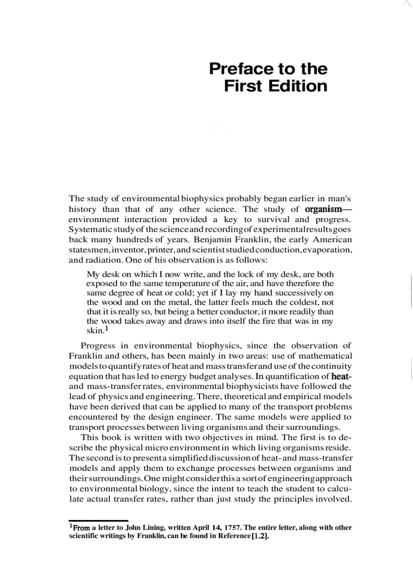 image for page An Introduction To Environmental Biophysics