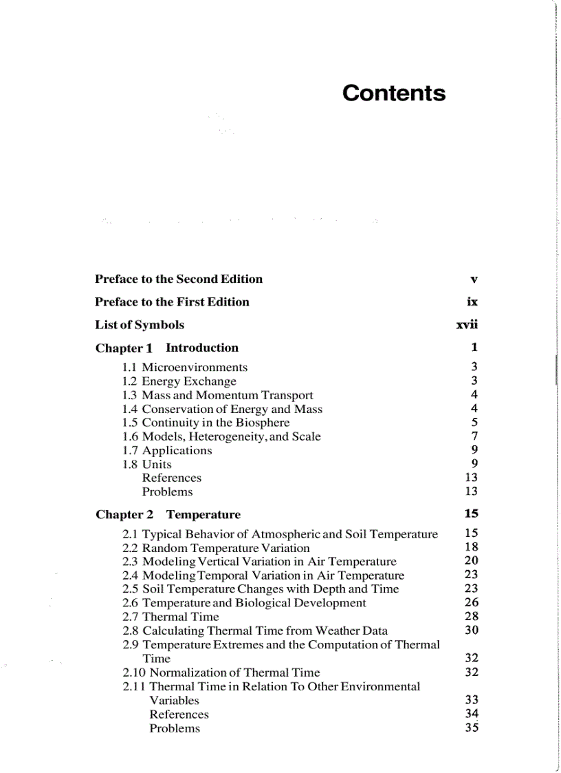 image for page An Introduction To Environmental Biophysics