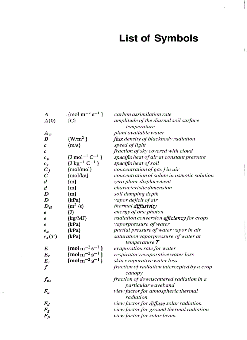 image for page An Introduction To Environmental Biophysics