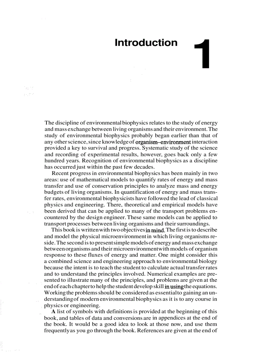 image for page An Introduction To Environmental Biophysics