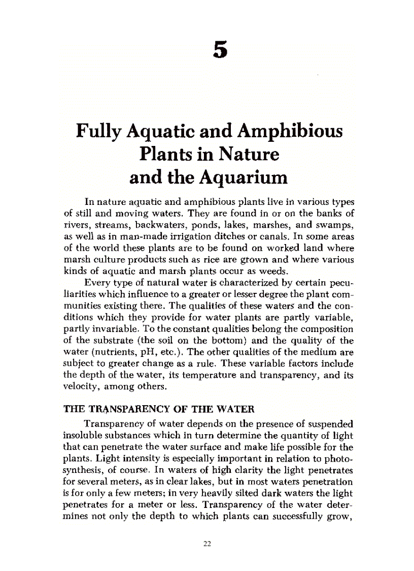 image for page Aquarium Plants Their Identification Cultivation and Ecology