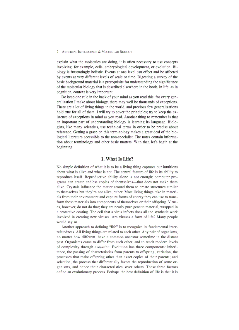 image for page Artificial Intelligence and Molecular Biology