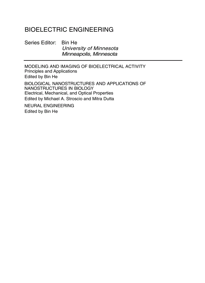 image for page Biological Nanostructures and Applications of Nanostructures in Biology Electrical Mechanical and Optical Properties