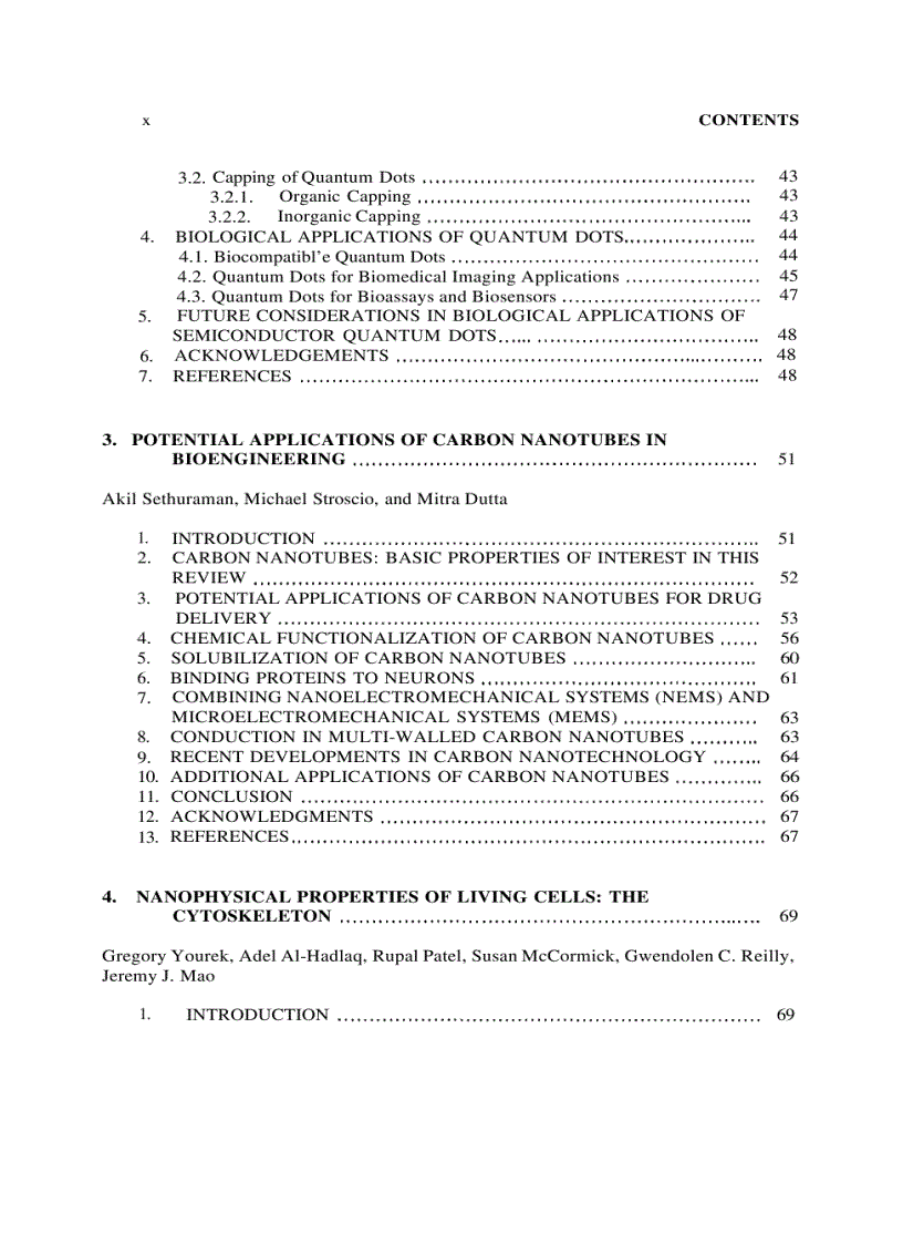image for page Biological Nanostructures and Applications of Nanostructures in Biology Electrical Mechanical and Optical Properties