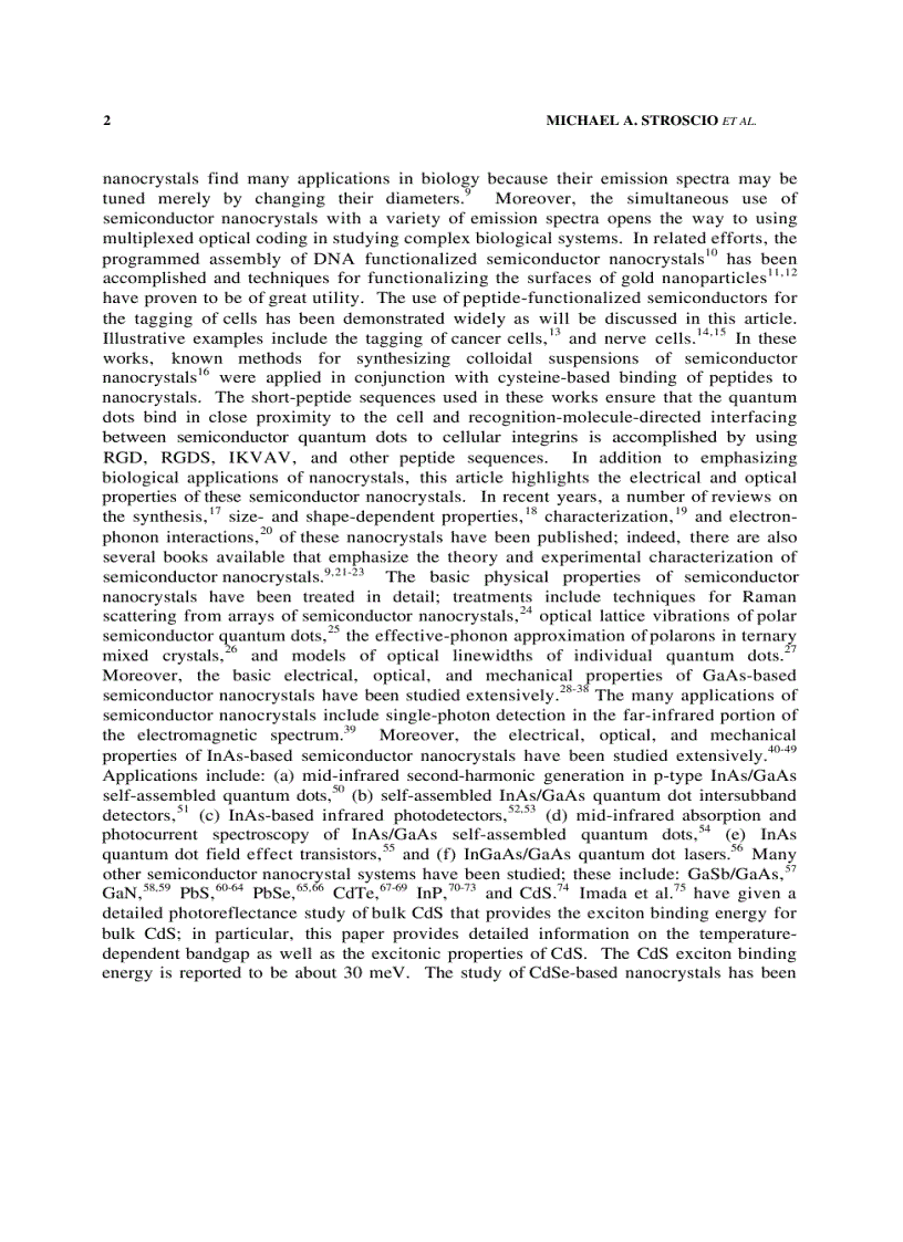 image for page Biological Nanostructures and Applications of Nanostructures in Biology Electrical Mechanical and Optical Properties