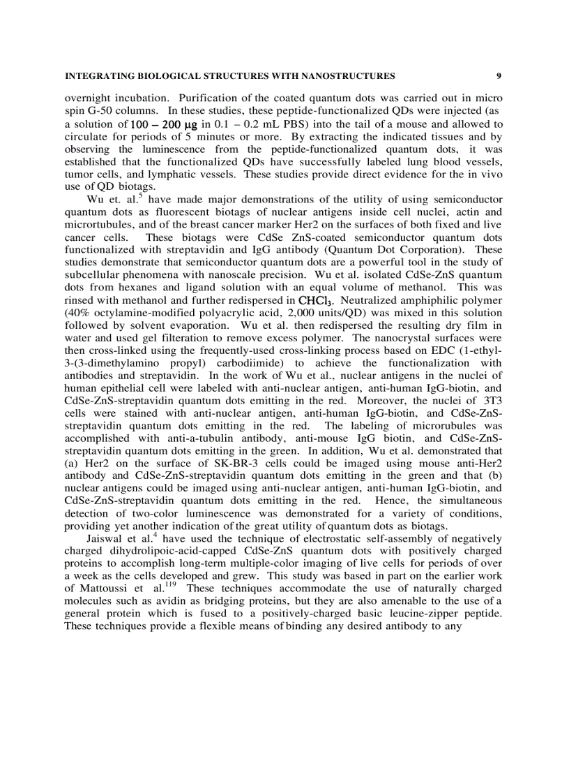 image for page Biological Nanostructures and Applications of Nanostructures in Biology Electrical Mechanical and Optical Properties