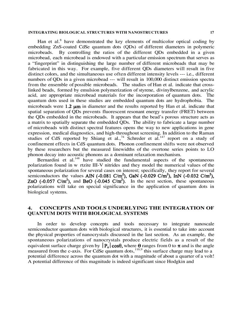 image for page Biological Nanostructures and Applications of Nanostructures in Biology Electrical Mechanical and Optical Properties