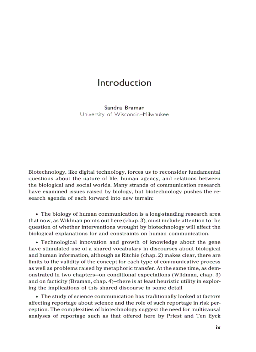 image for page Biotechnology and Communication The Meta Technologies of Information
