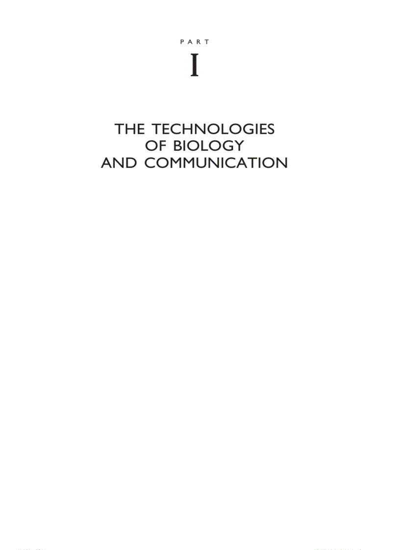 image for page Biotechnology and Communication The Meta Technologies of Information