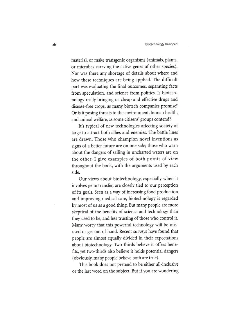 image for page Biotechnology Unzipped Promises And Realities