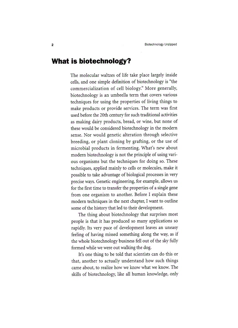 image for page Biotechnology Unzipped Promises And Realities