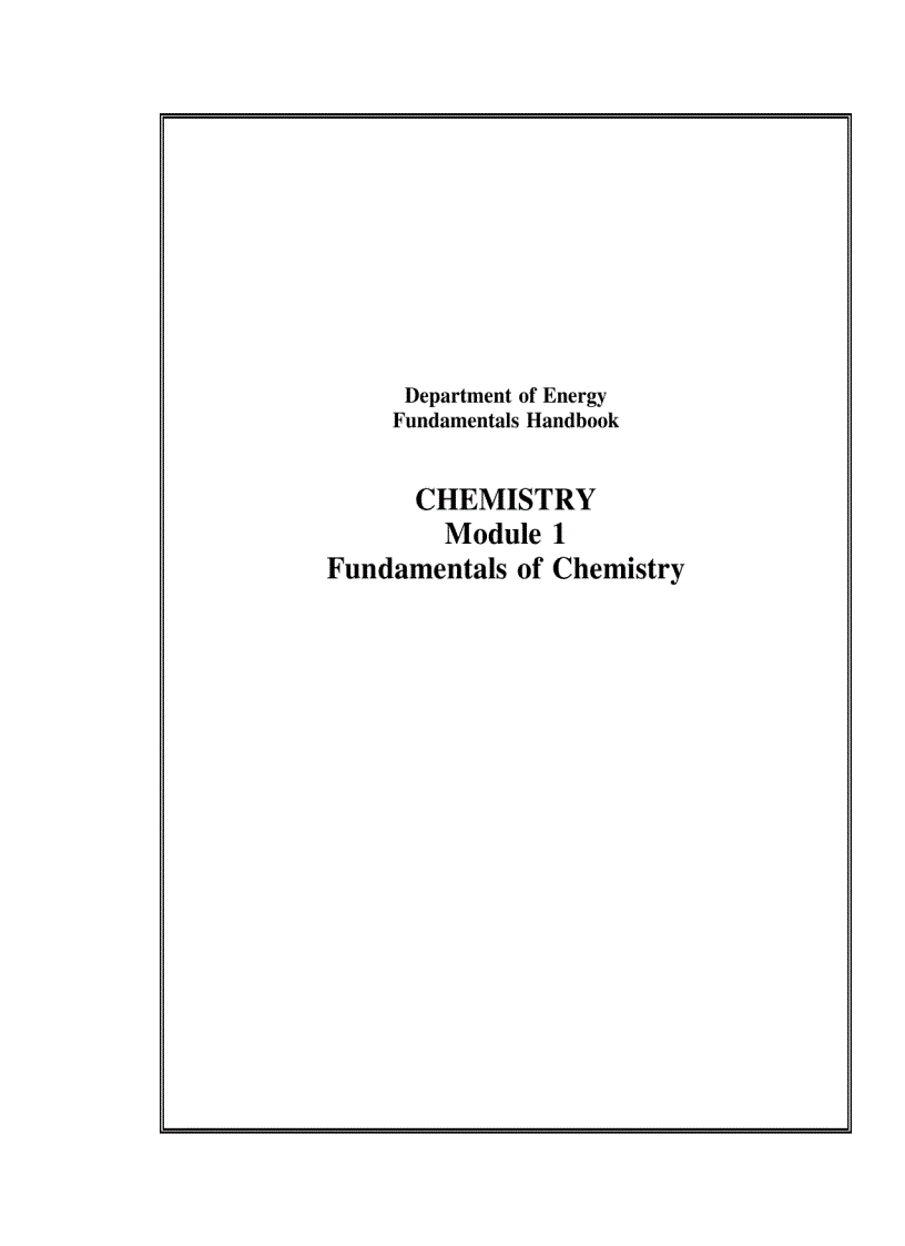 image for page Chemistry Fundamentals Handbook