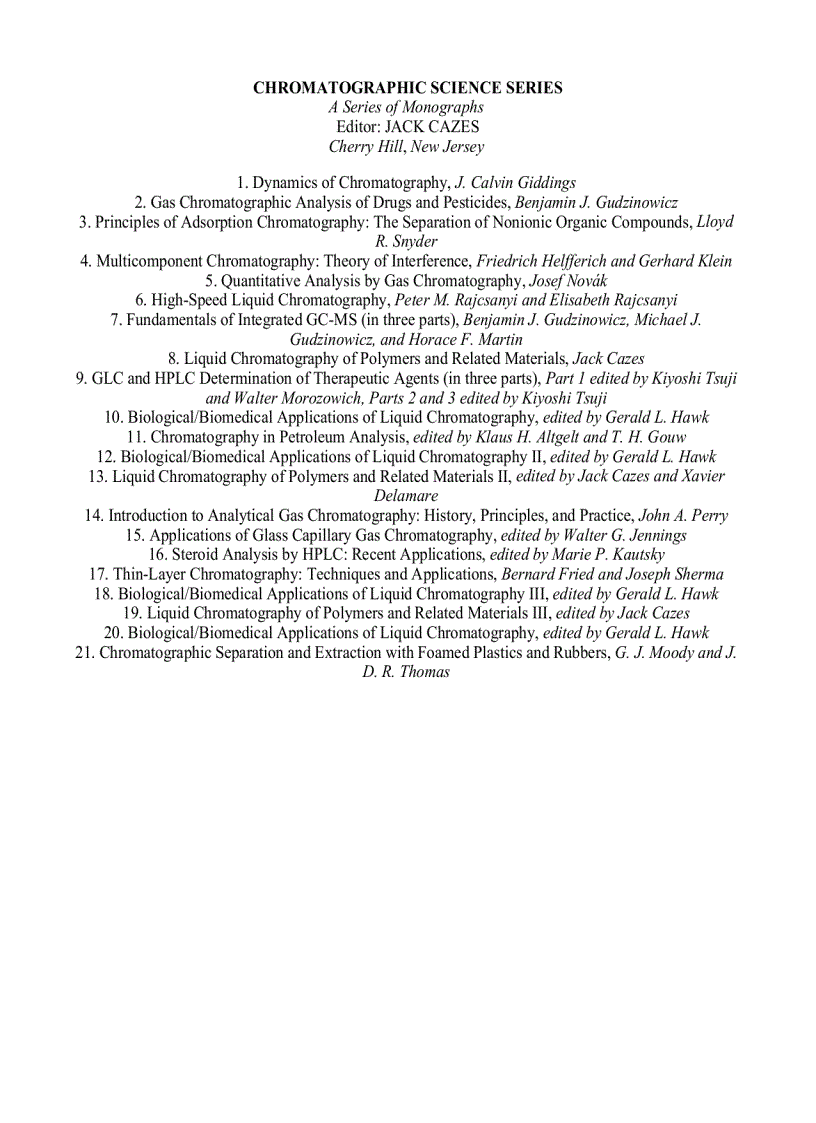 image for page Chromatographic Detectors Design Function and Operation