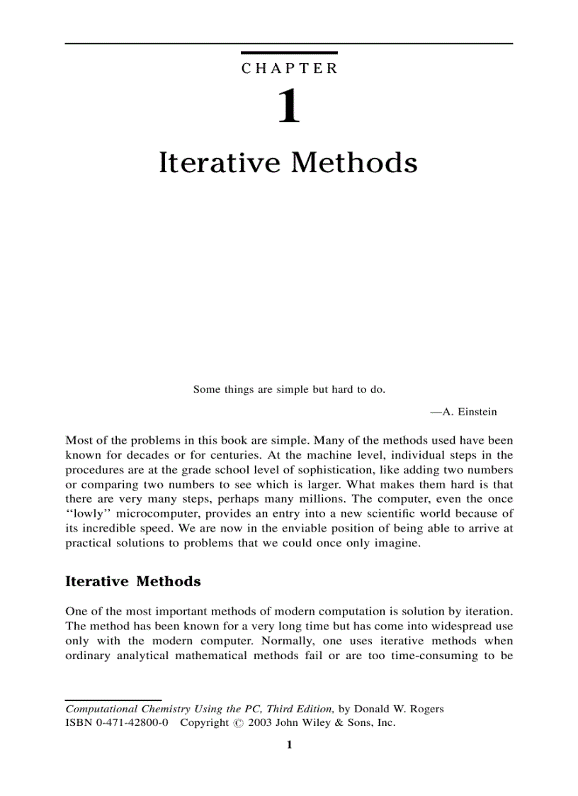 image for page Computational Chemistry Using the PC 3rd Ed