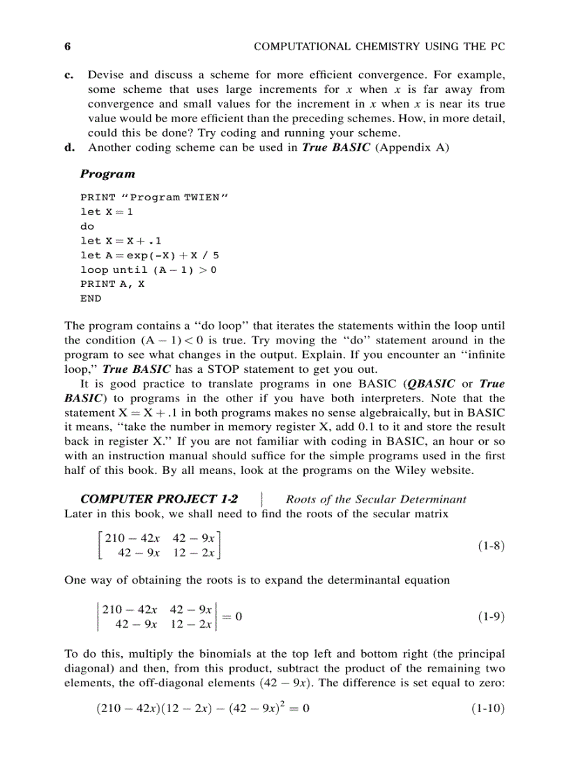 image for page Computational Chemistry Using the PC 3rd Ed