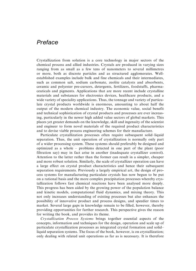 image for page Crystallization Process Systems