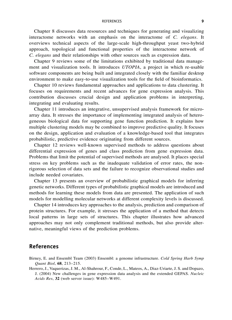 image for page Data Analysis and Visualization in Genomics and Proteomics