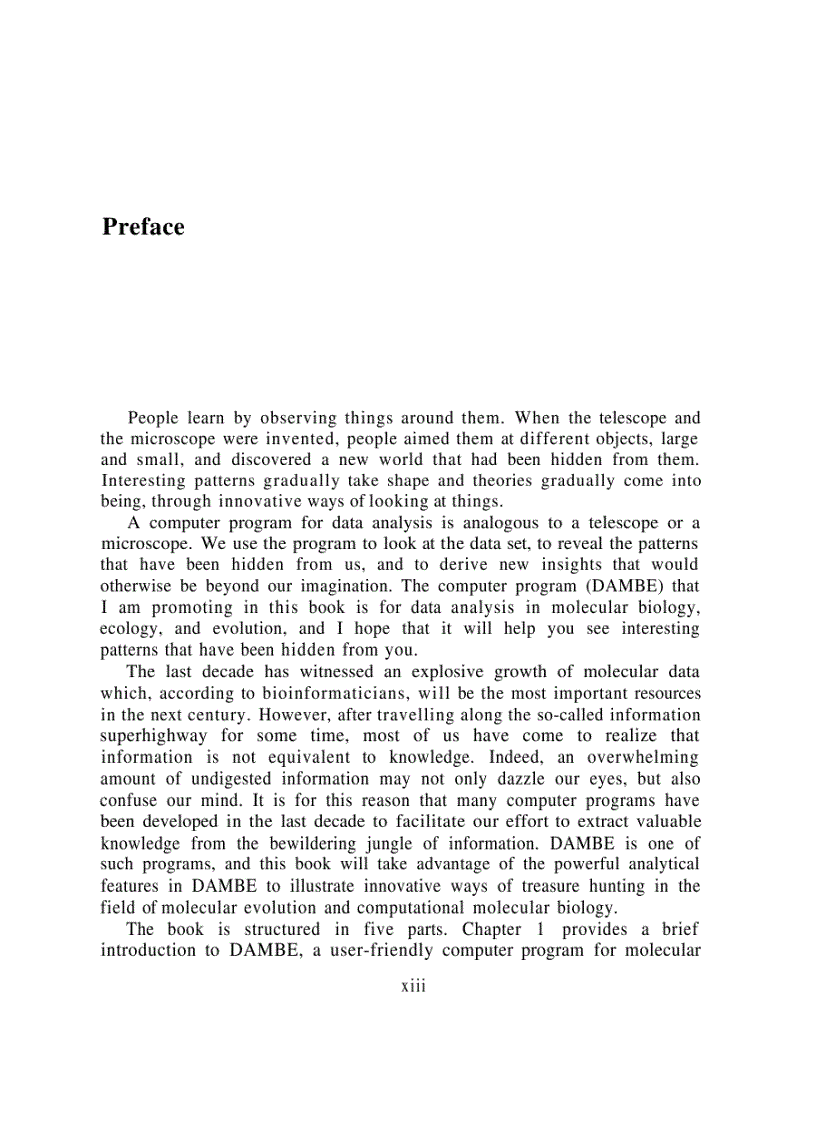 image for page Data Analysis in Molecular Biology and Evolution