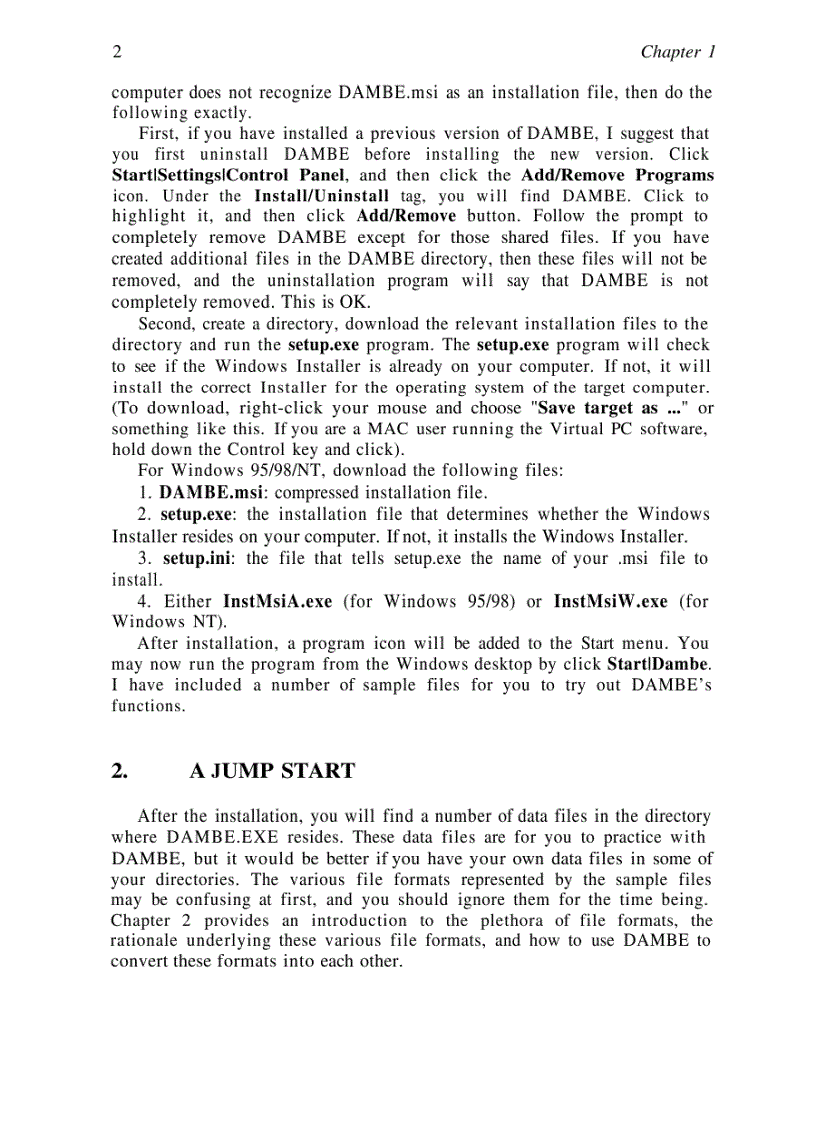 image for page Data Analysis in Molecular Biology and Evolution