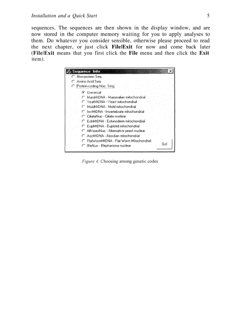 image for page Data Analysis in Molecular Biology and Evolution