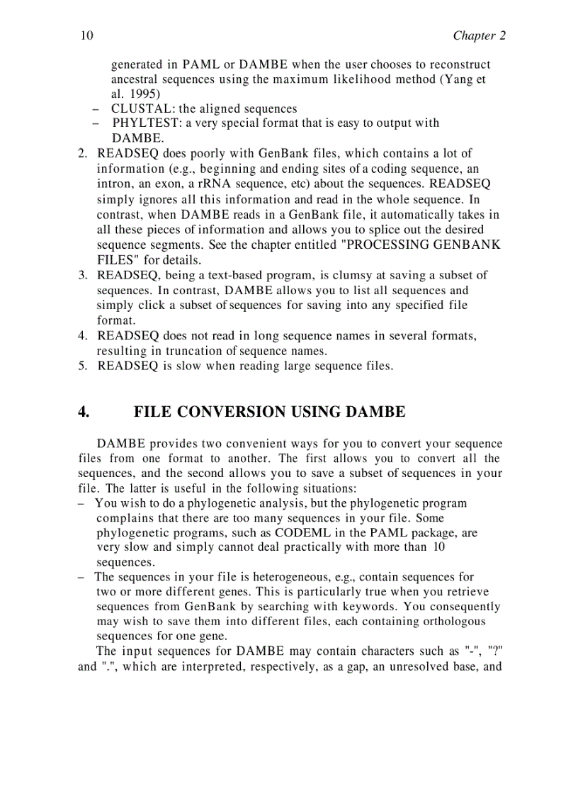 image for page Data Analysis in Molecular Biology and Evolution