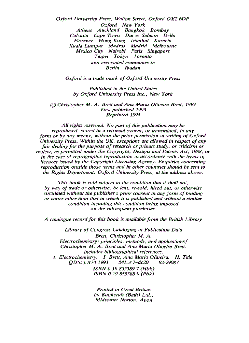 image for page ELECTROCHEMISTRY Principles Methods and Applications