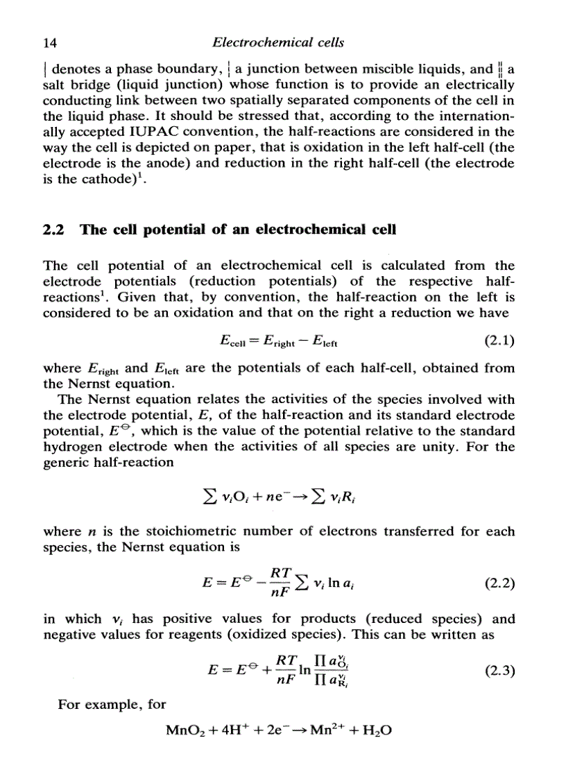 image for page ELECTROCHEMISTRY Principles Methods and Applications