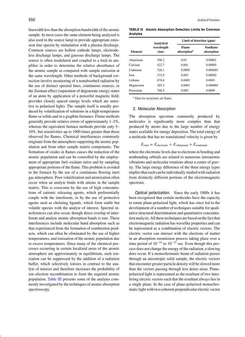 image for page Encyclopedia Of Physical Science And Technology 3E Analytical Chemistry
