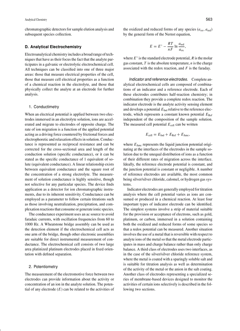 image for page Encyclopedia Of Physical Science And Technology 3E Analytical Chemistry