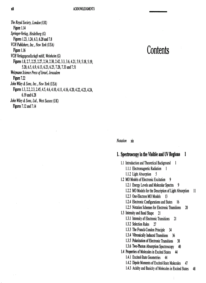 image for page Excited States and Photochemistry of Organic Molecules