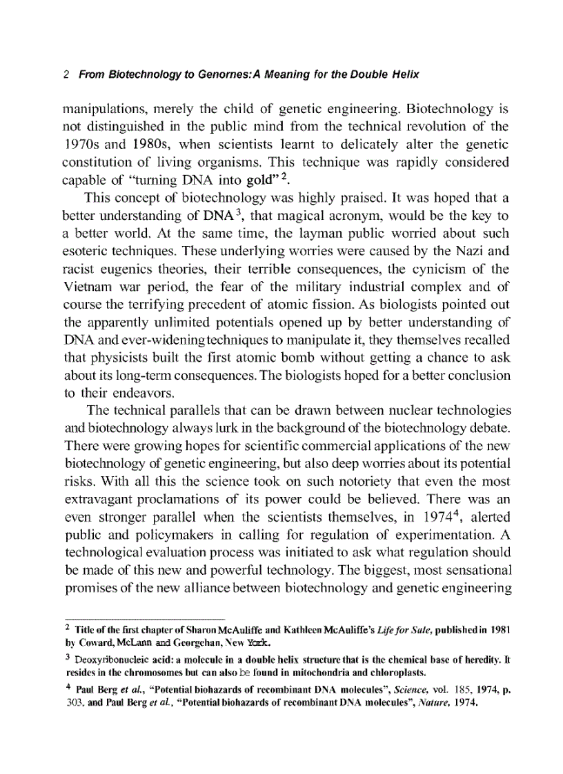 image for page From Biotechnology to Genomes The Meaning of the Double Helix