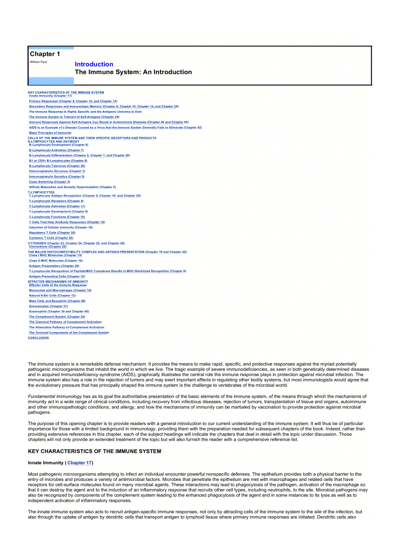 image for page Fundamental Immunology 5th ed