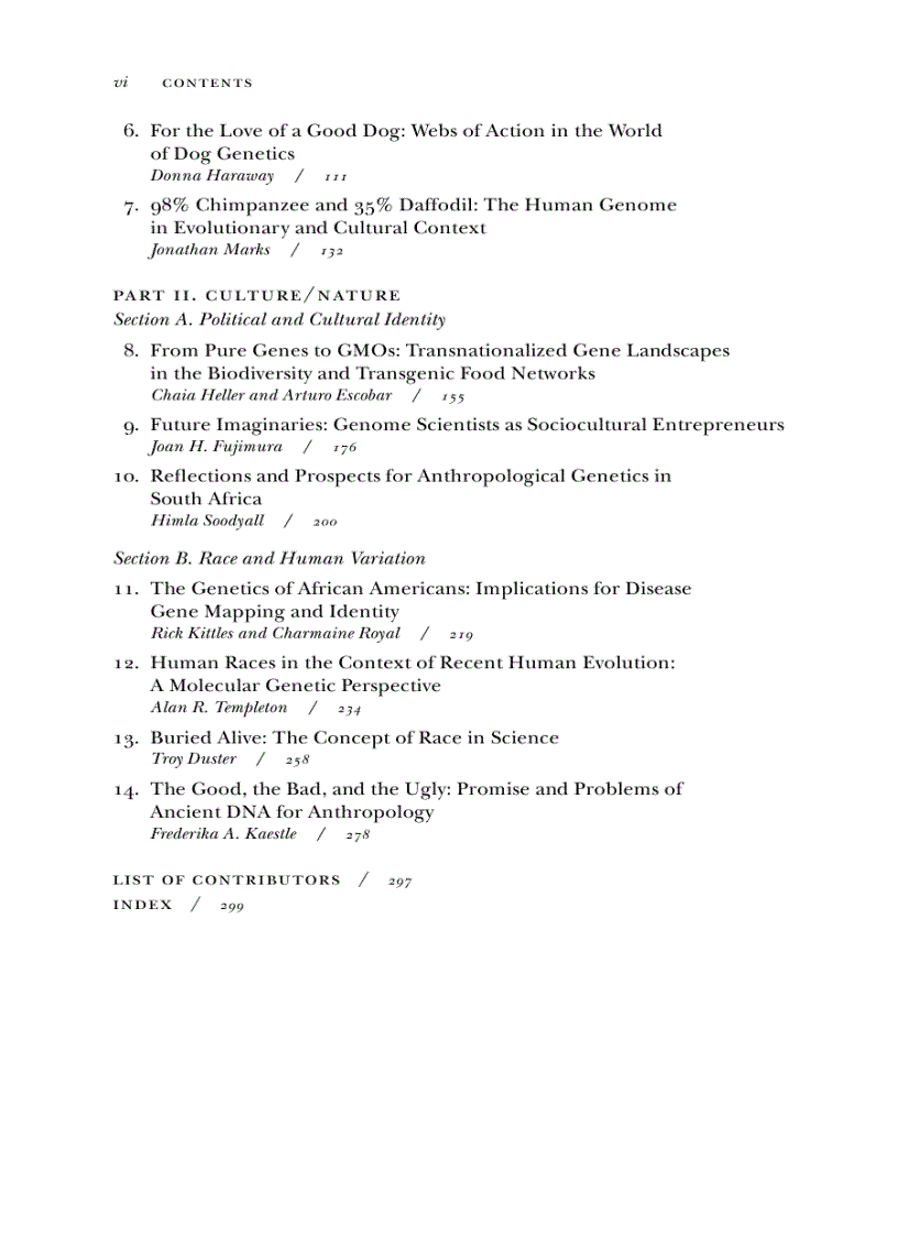 image for page Genetic NatureCulture Anthropology and Science beyond the Two Culture Divide