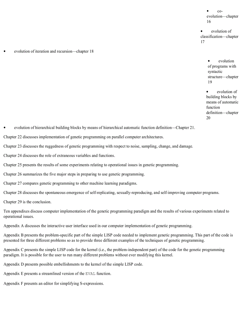 image for page Genetic Programming On the Programming of Computers by Means of Natural Selection