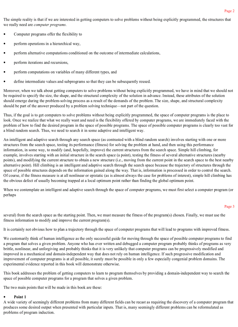 image for page Genetic Programming On the Programming of Computers by Means of Natural Selection