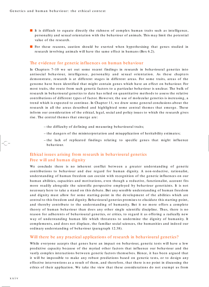 image for page Genetics and human behaviour the ethical context
